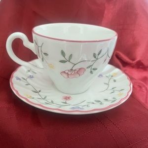 Johnson Bros. “Summer Chintz” Earthenware Cup and Saucer Set
